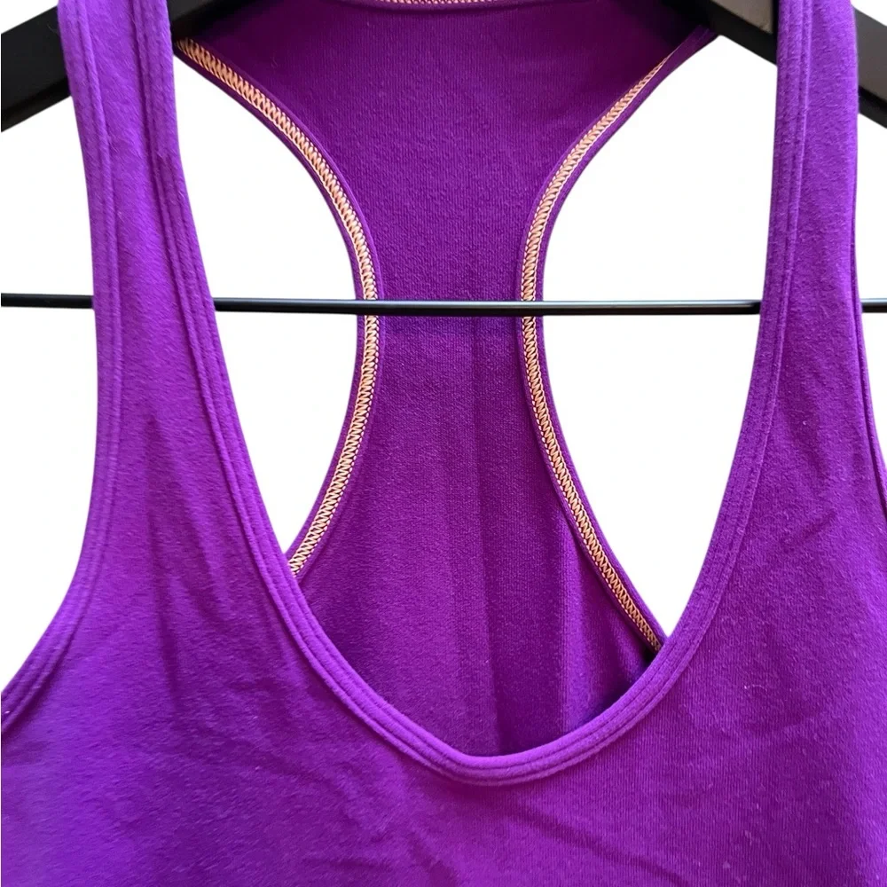 lululemon athletica Purple Fitted Backless Tank Top